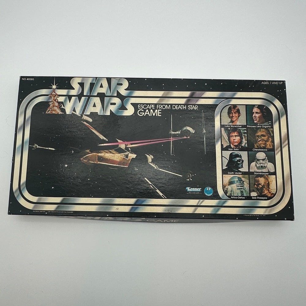 Vintage 1977 Star Wars Escape From Death Star Board Game Kenner 40080 Complete